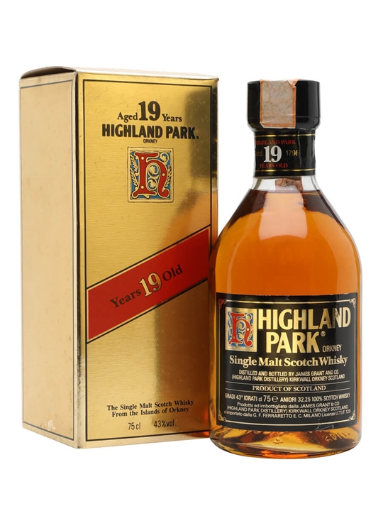 Highland Park 19 Year Old / Bot.1980s Island Single Malt Scotch Whisky - Single Malt Review
