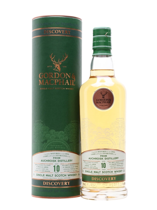 Auchroisk 10 Year Old / Bourbon Cask / Gordon & MacPhail Discovery Speyside Whisky - Bourbon Review