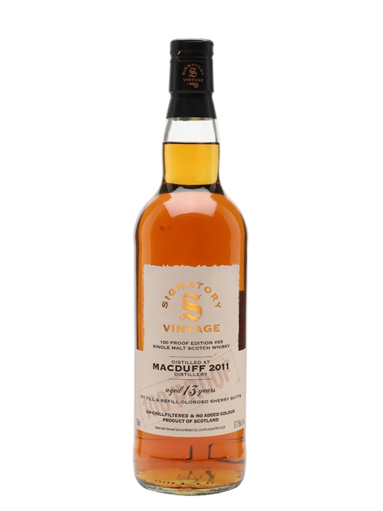 Macduff 2011 / 13 Year Old / 100 Proof Edition #55 / Signatory Highland Whisky - Highland Review