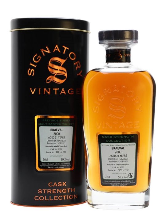 Braeval 2000 / 21 Year Old / Signatory Speyside Whisky - Single Malt Review