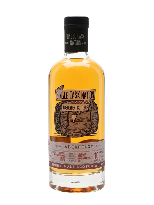 Aberfeldy 2014 / 10 Year Old / Bourbon Cask / Single Cask Nation Highland Whisky - Bourbon Review