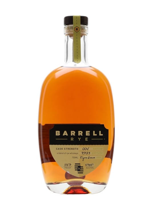 Barrell Rye Batch 004