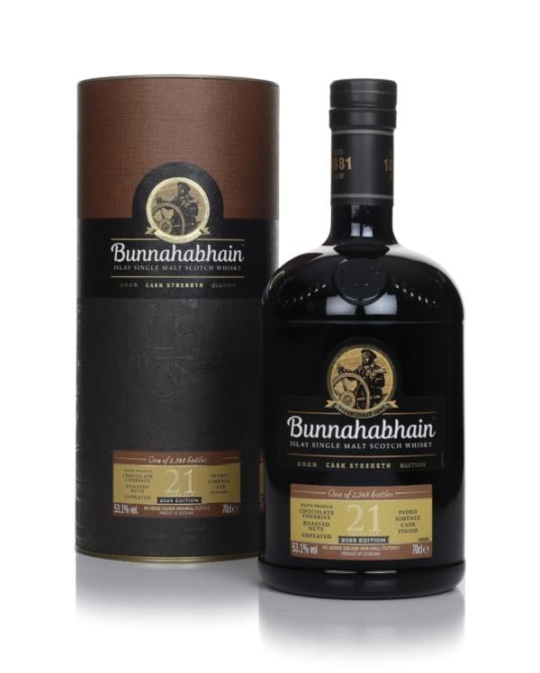 Bunnahabhain 21 Year Old Cask Strength: 21 Casks, 21 Months PX Finish — 2,568 Bottles at 53.1%
