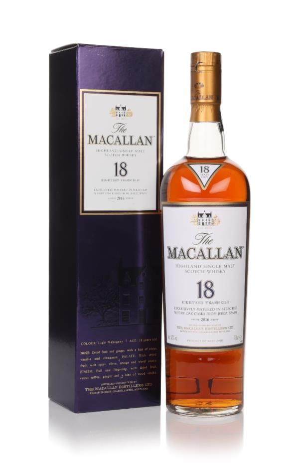 Macallan 18 Year Old Sherry Oak: Easter Elchies House — Exclusively Sherry Seasoned European Oak Since 1824