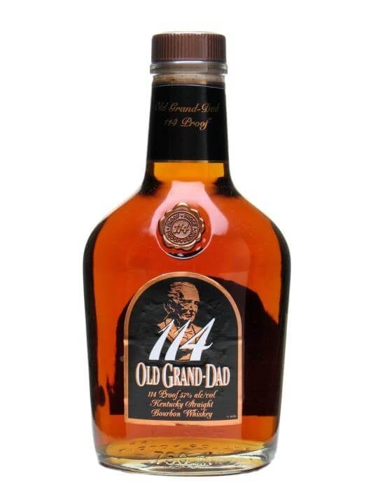 Old Grand-Dad 114: Basil Hayden's High-Rye Ancestor at Barrel Proof — 27% Rye, 114 Proof, Fantastic Value