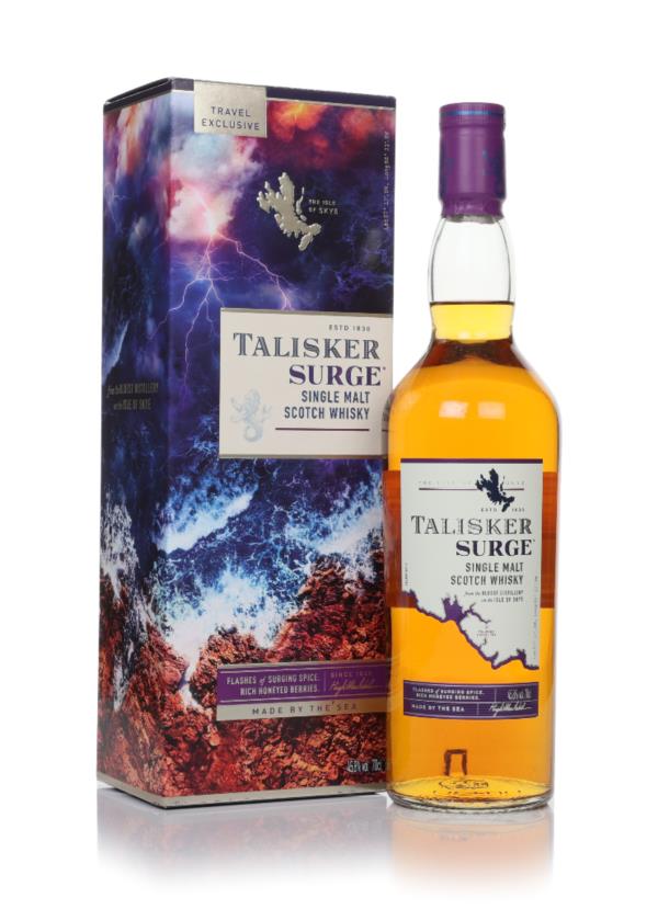 Talisker Surge: Travel Retail Skye — Ex-Bourbon Only, Pepper-Forward Maritime at 45.8%